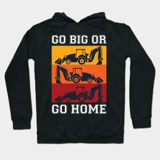 Funny Excavator and Construction Worker Heavy Equipment Hoodie